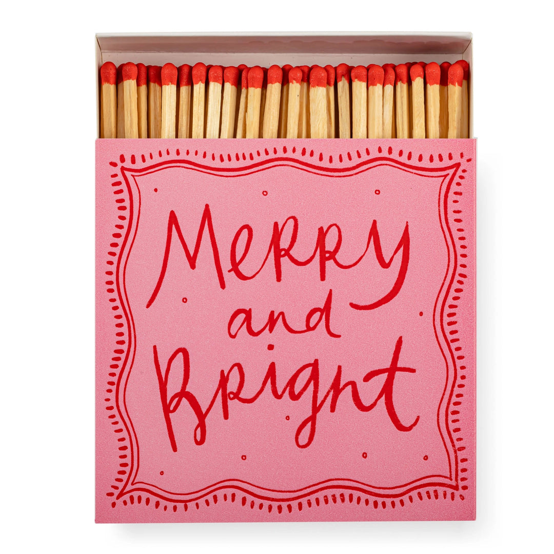 Square Safety Matches - Merry & Bright
