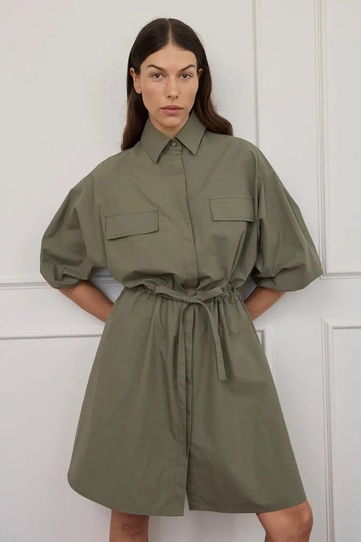 Virginia Mini Dress - Moss