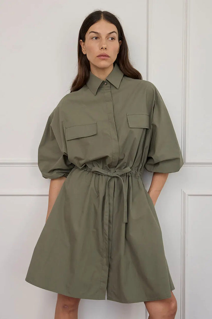 Virginia Mini Dress - Moss