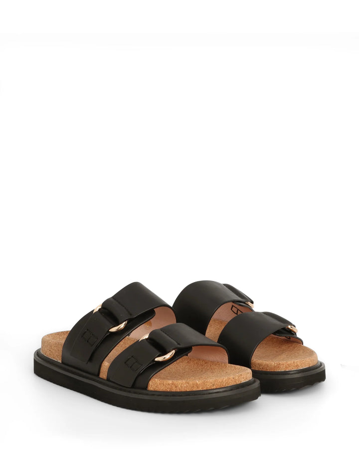 Nude Footwear Bambi Slide - Black