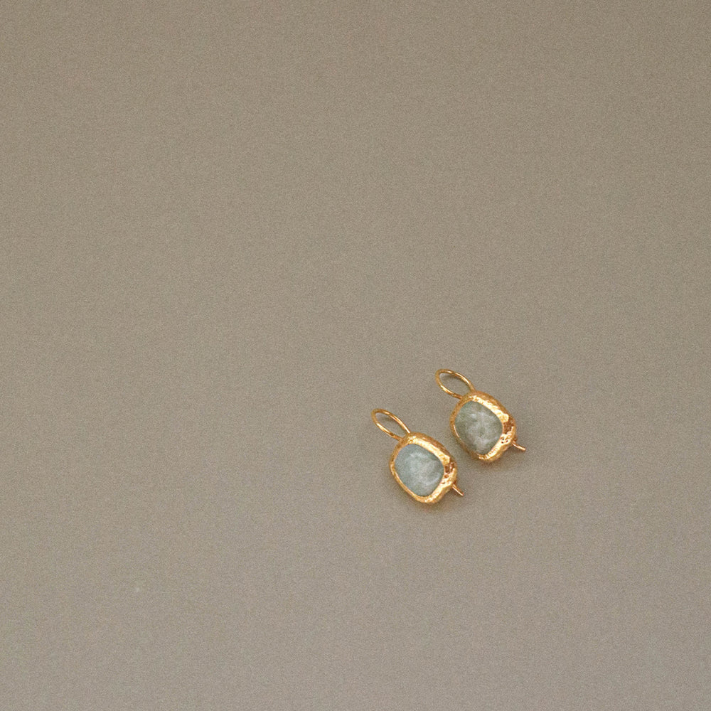 Muse Earrings - Aquamarine
