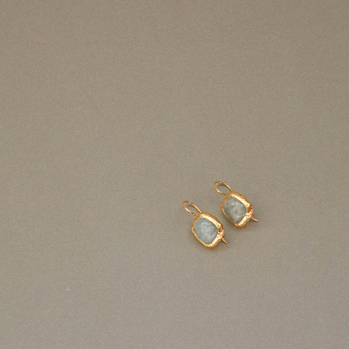 Muse Earrings - Aquamarine