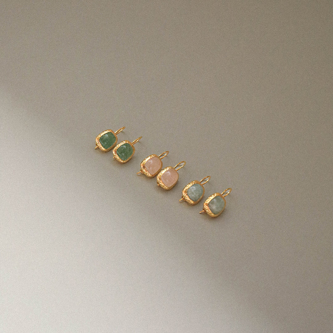 Muse Earrings - Aquamarine