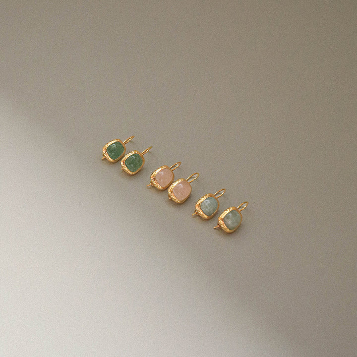 Muse Earrings - Aquamarine