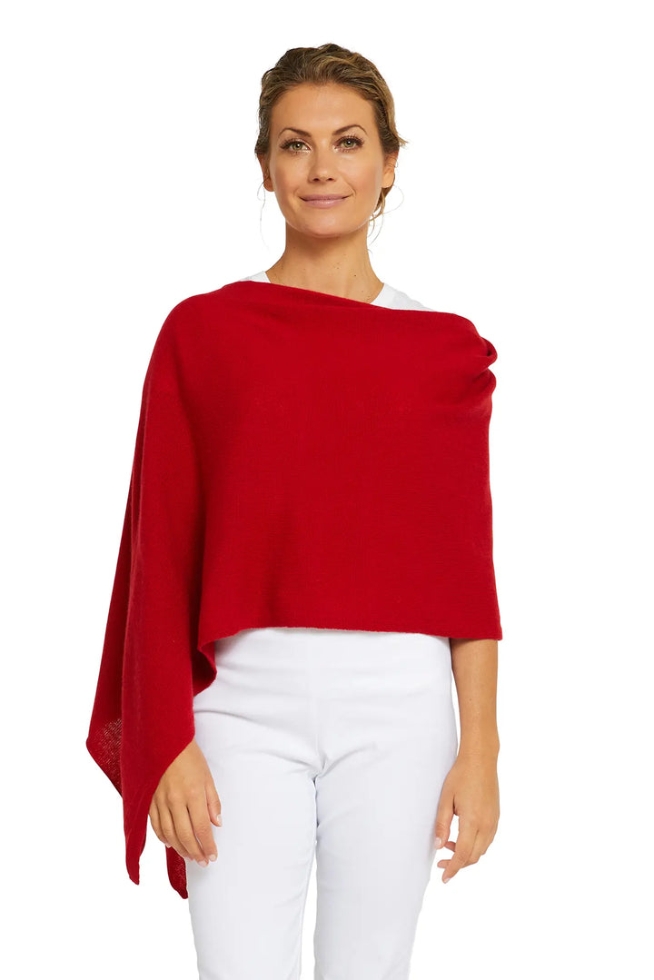 Cashmere Topper - Crimson
