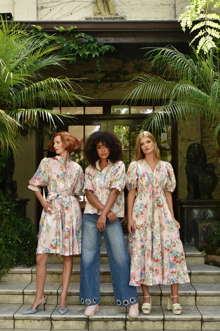 Tie's The Limit Dress - Garden Party