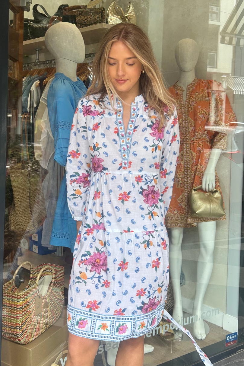 Cottosloe Midi Dress - Lotus White