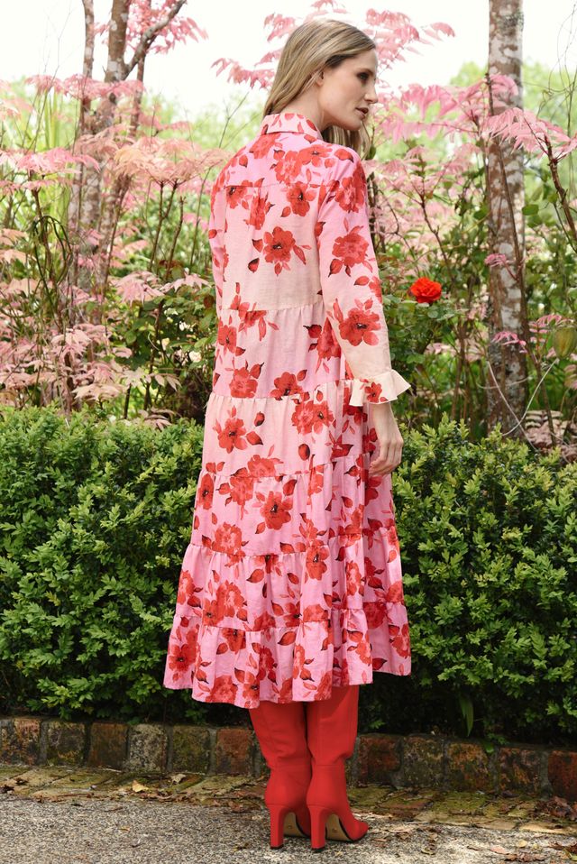 In The Long Dress - Pink/Red