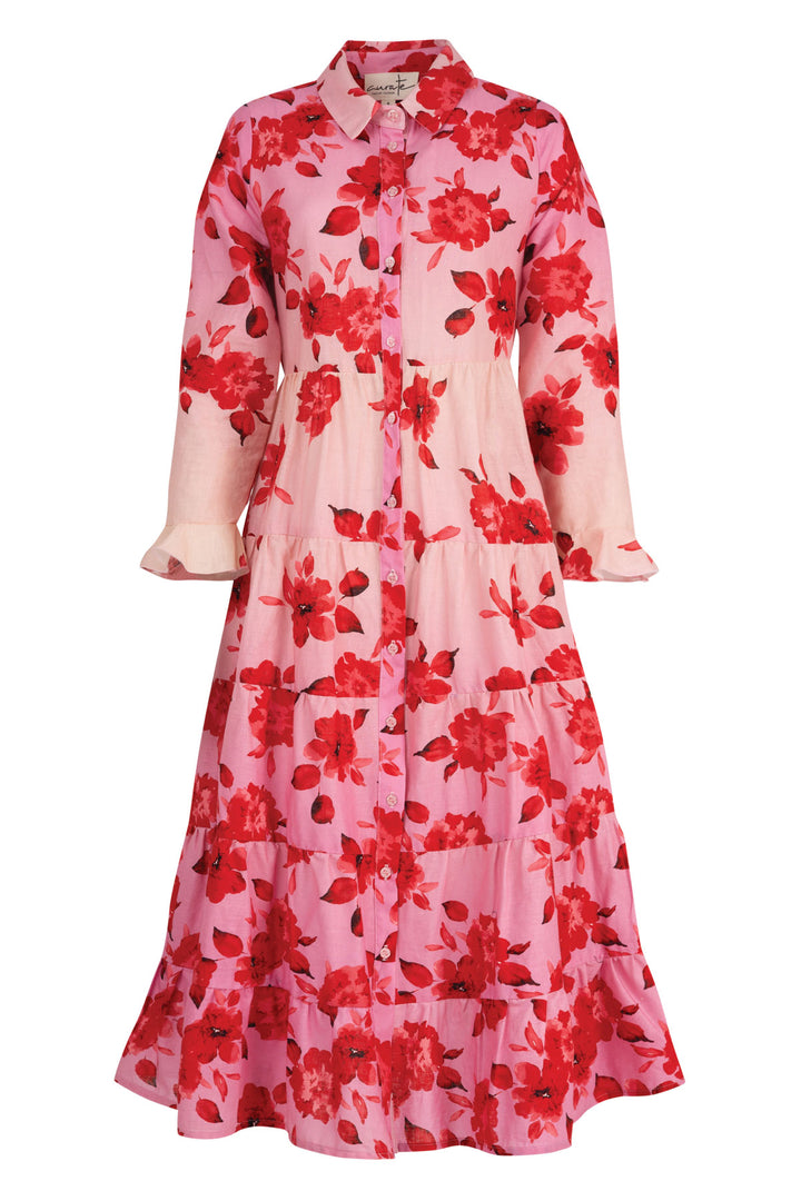 In The Long Dress - Pink/Red