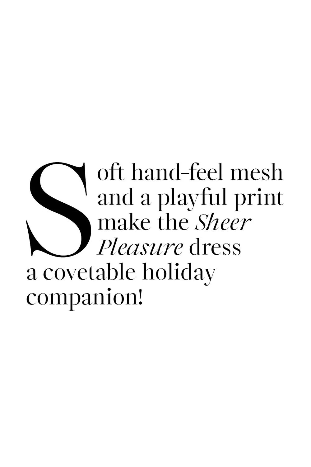 Sheer Pleasure Dress - Black Spot