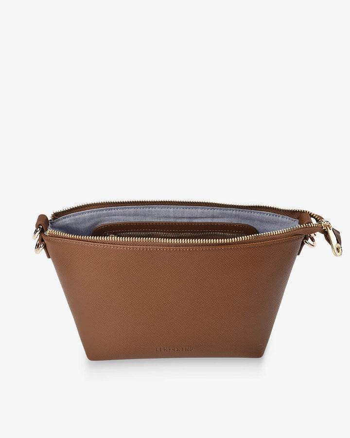 Leyton Crossbody - Tan Saffiano