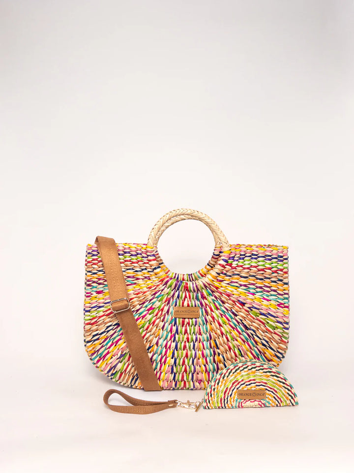 Gran Fiesta Tote Crossbody - Marbled Natural Carnival