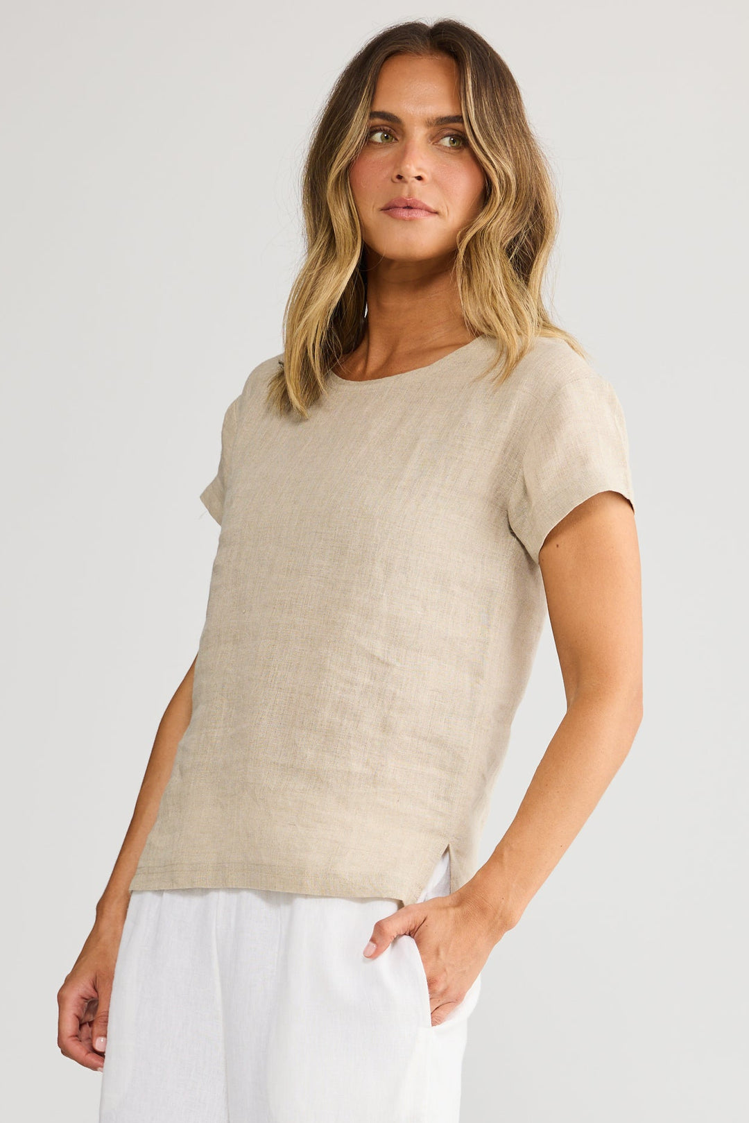 Captain Tee - Natural Linen