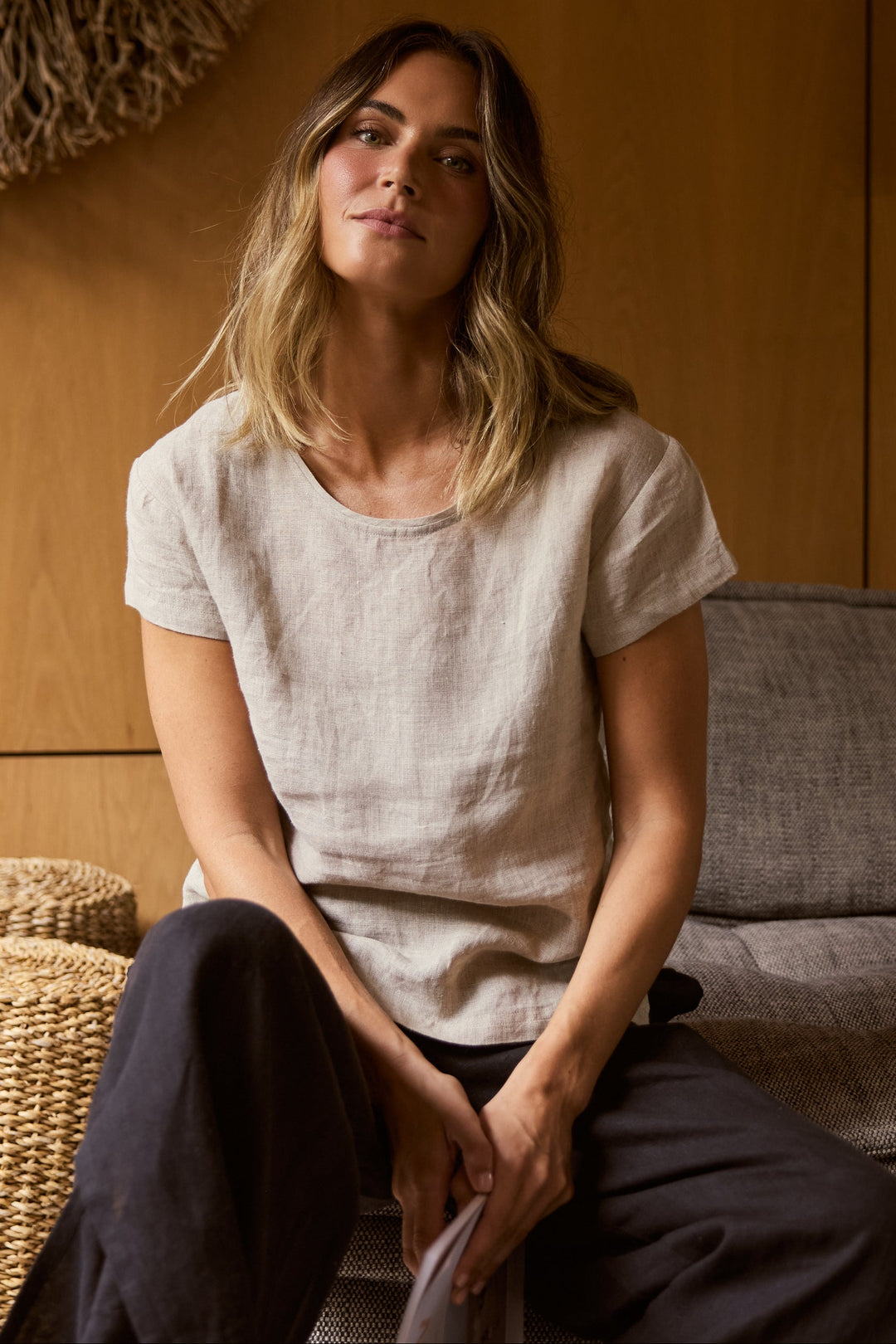 Captain Tee - Natural Linen