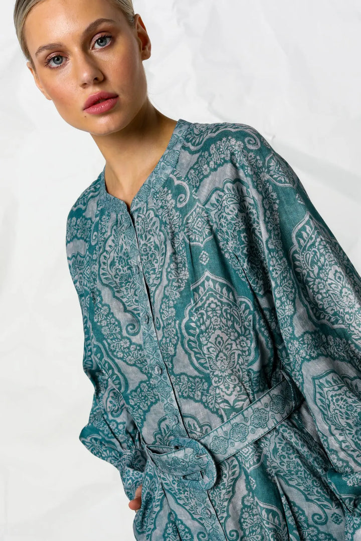 Riley Dress - Indigo Henna