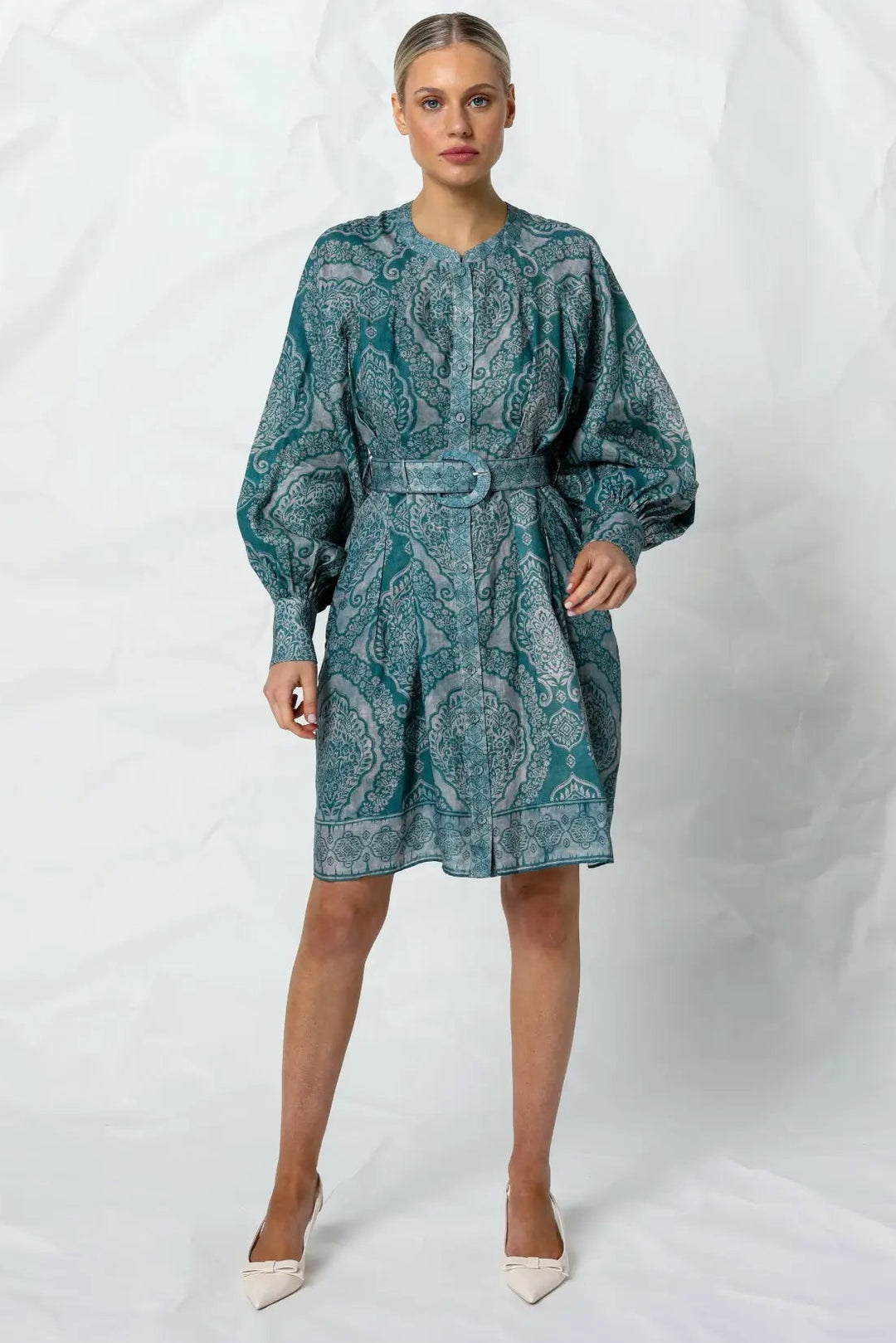 Riley Dress - Indigo Henna