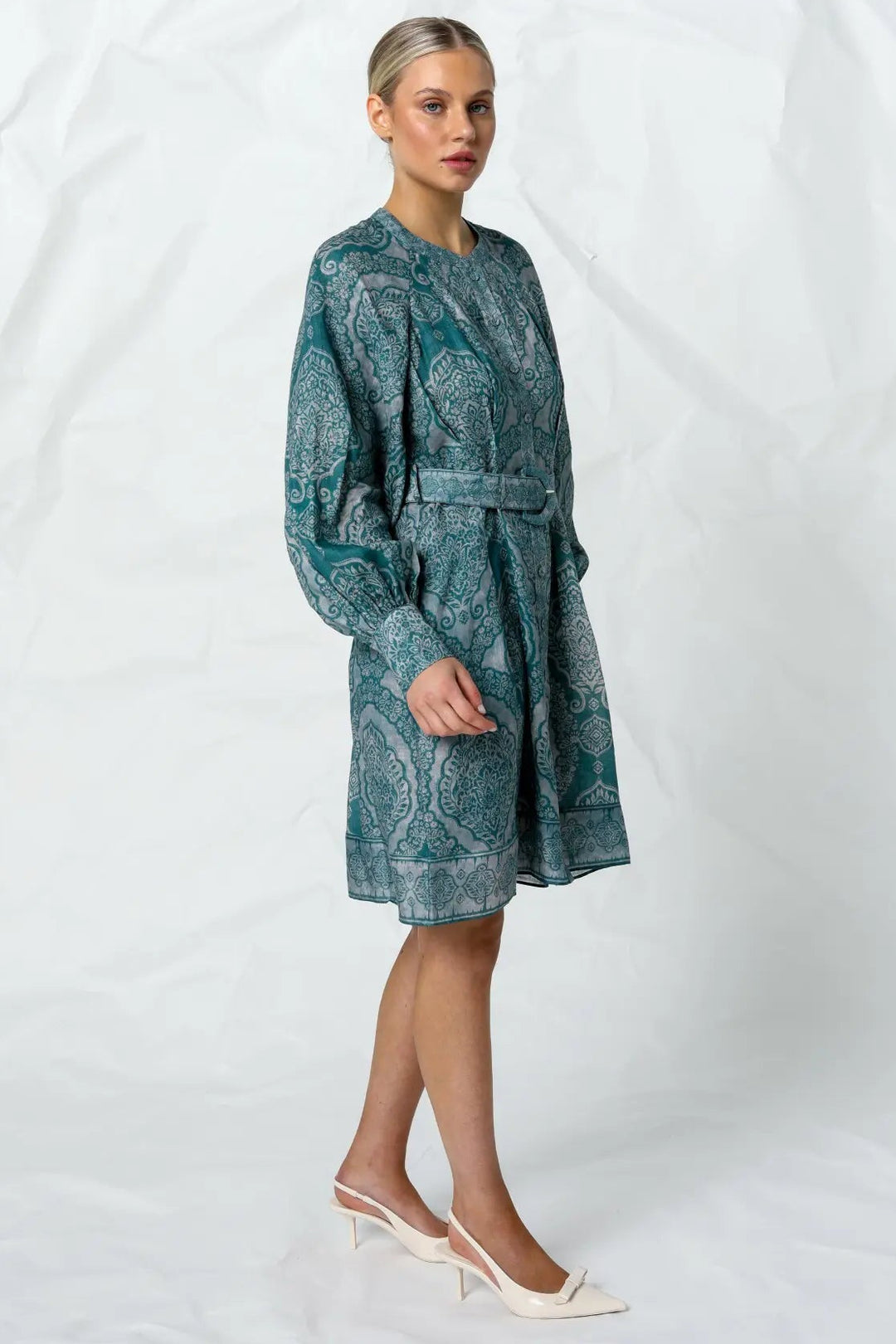 Riley Dress - Indigo Henna