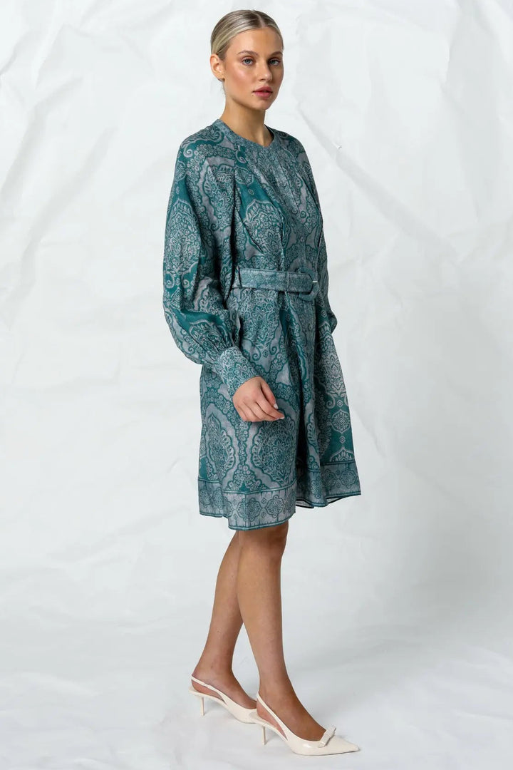 Riley Dress - Indigo Henna