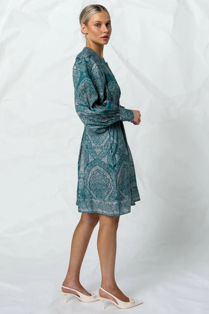 Riley Dress - Indigo Henna