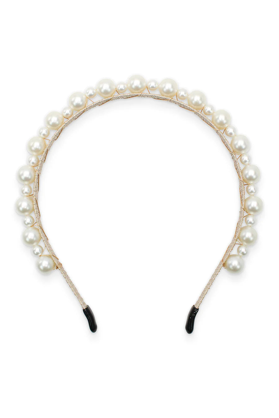 Pearl headband on a white background