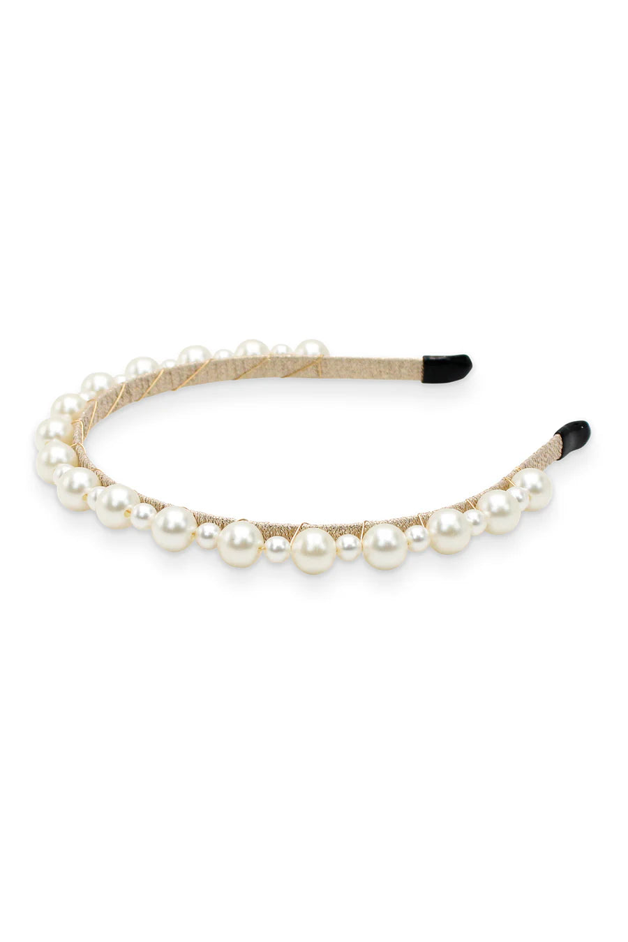 Pearl headband on a white background