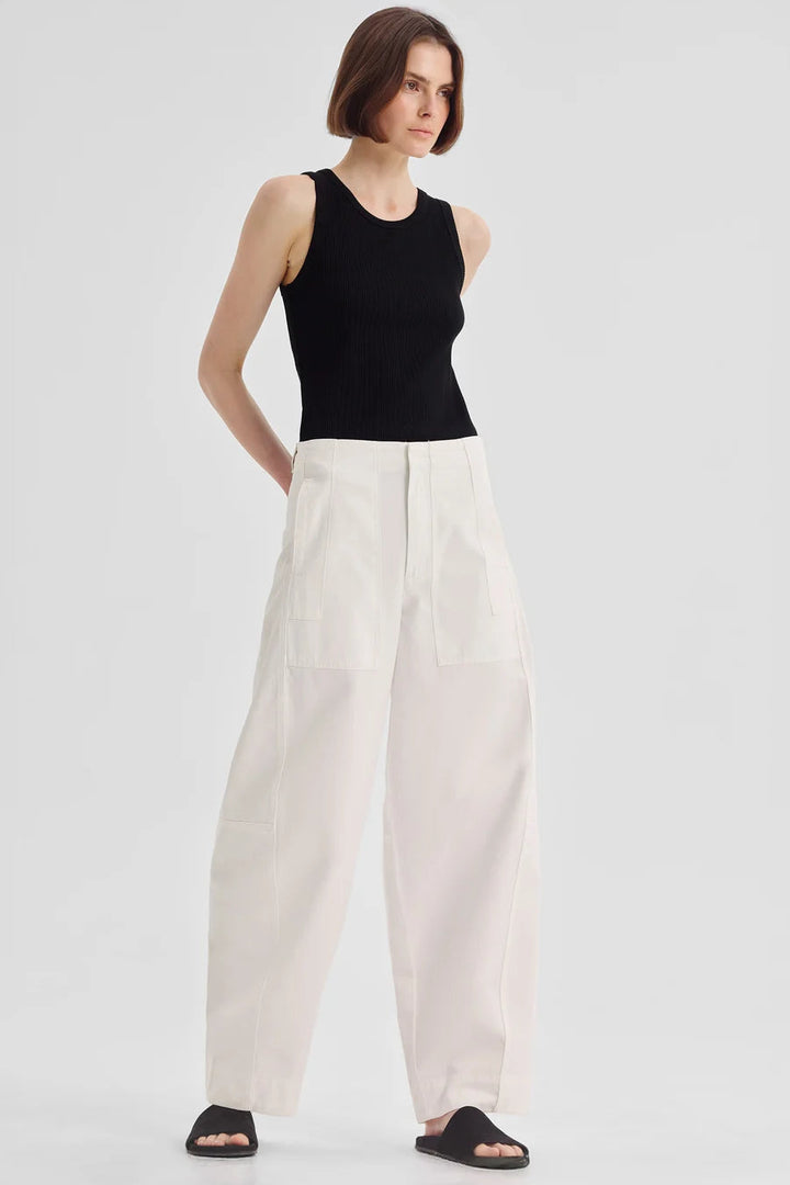 Henry Cargo Pant - White