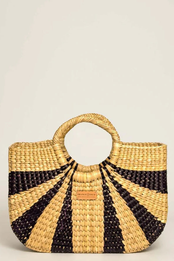 Gran Fiesta Tote Crossbody - Navy Natural Stripe