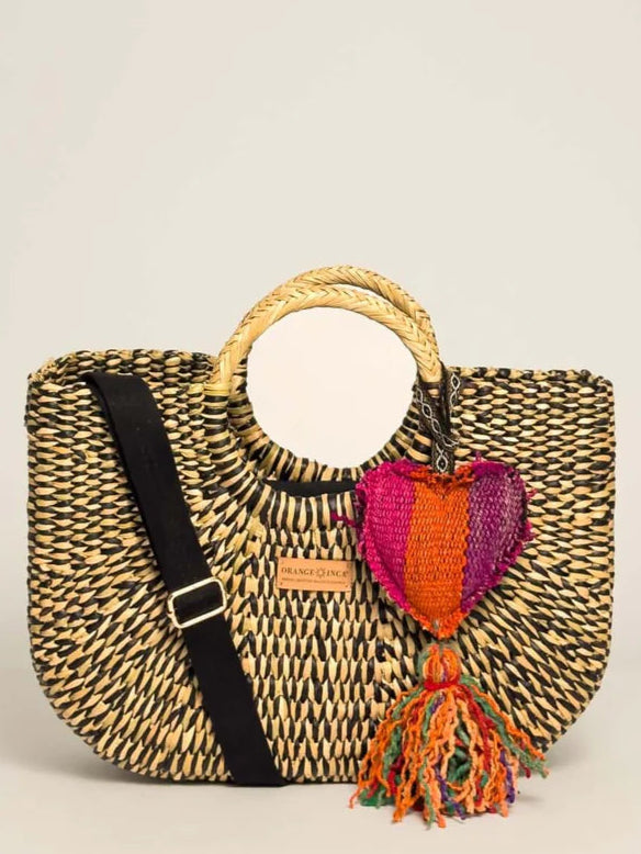 Gran Fiesta Tote Crossbody - Marbled Black