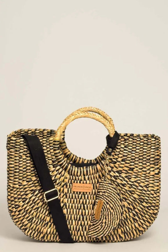 Gran Fiesta Tote Crossbody - Marbled Black