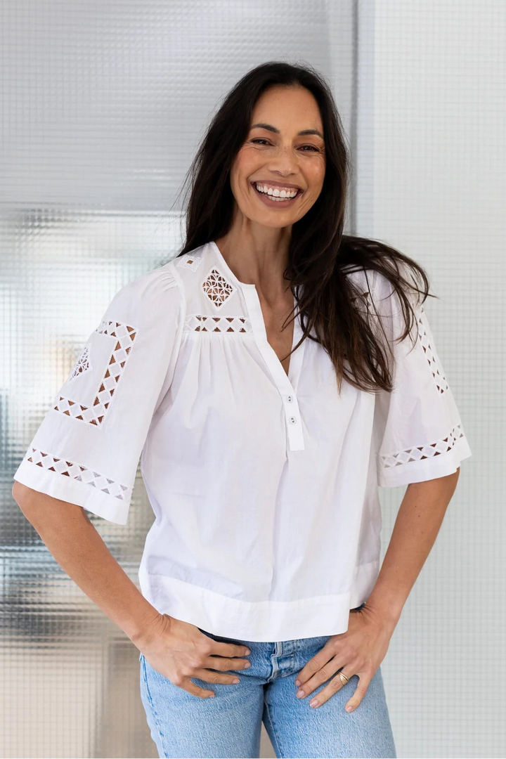 Petunia Top - White