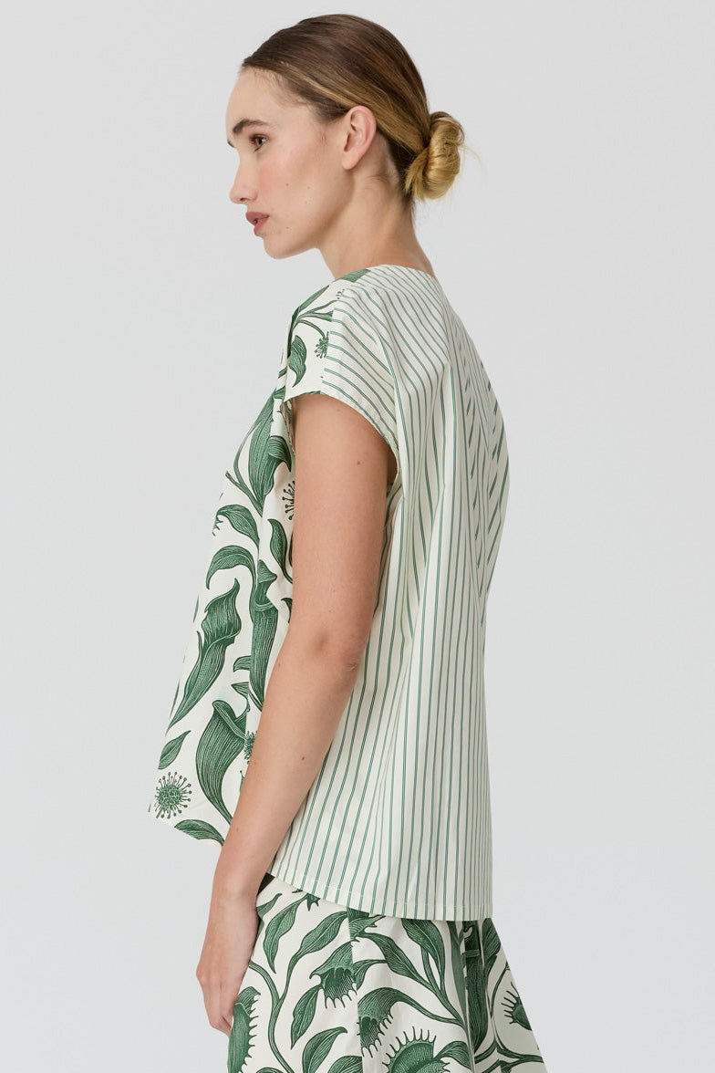 Botanica Top with Contrast Back