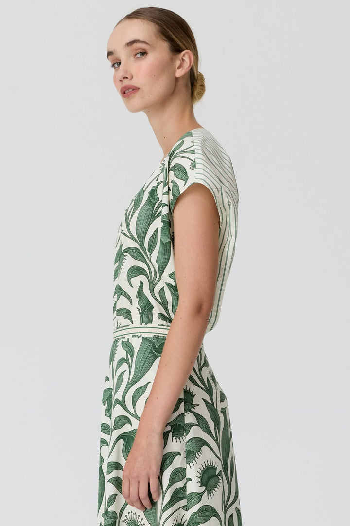 Botanica Top with Contrast Back