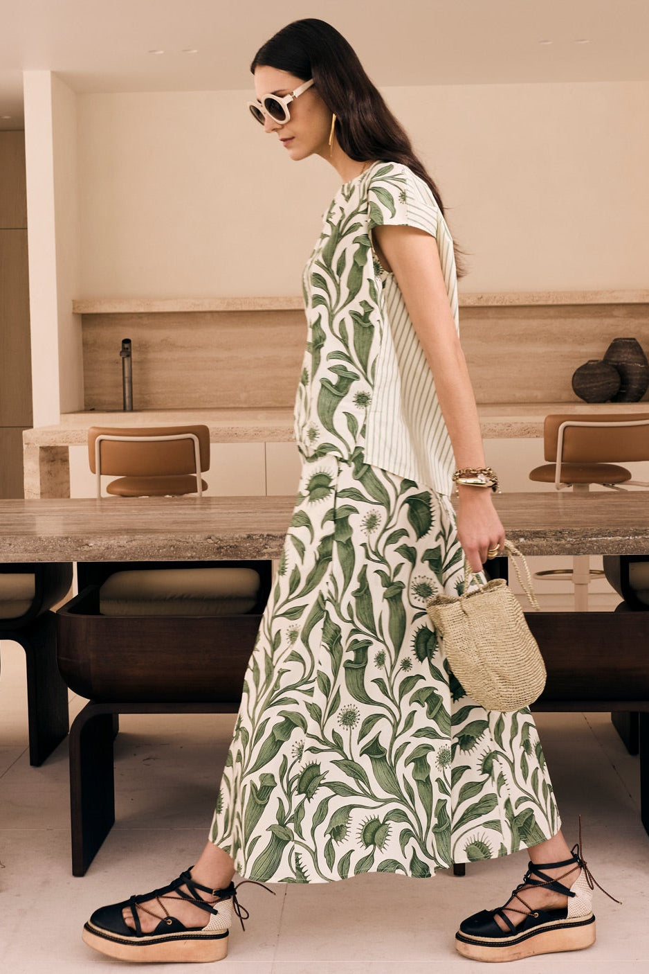 Botanica Top with Contrast Back