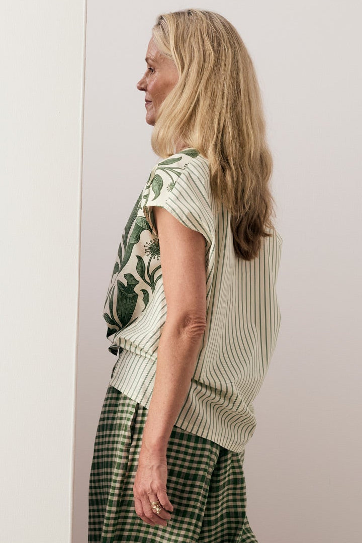 Botanica Top with Contrast Back