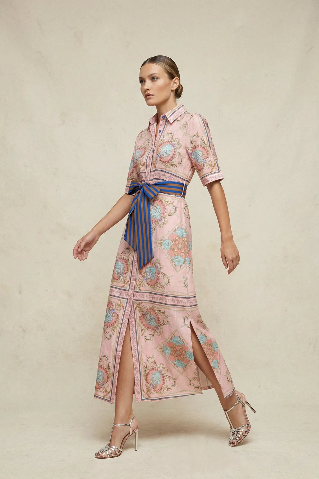 Stevie Long Dress - Pink