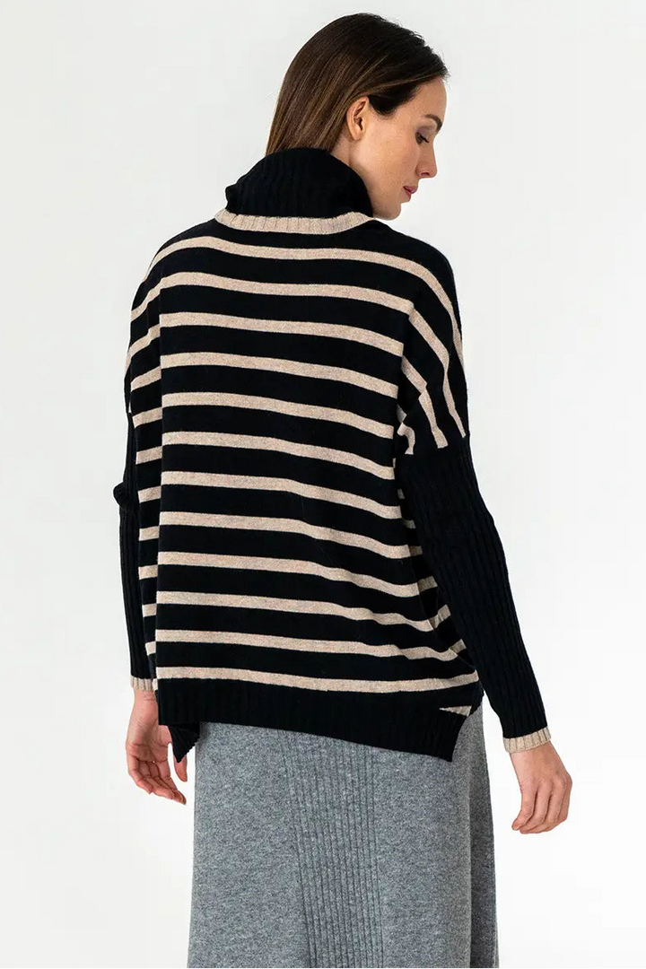 Sinead Striped Knit - Black