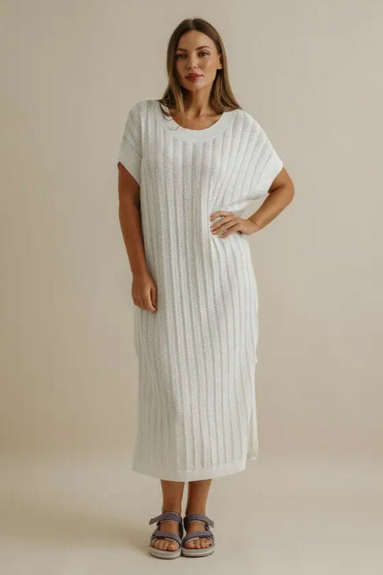 Coda Pointelle Dress - Milk