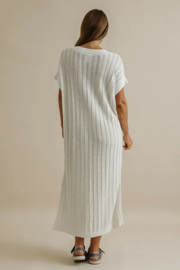Coda Pointelle Dress - Milk