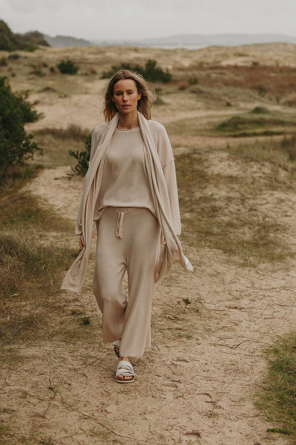 Talamaya Winter Retreat Merino Cotton Pullover Nougat