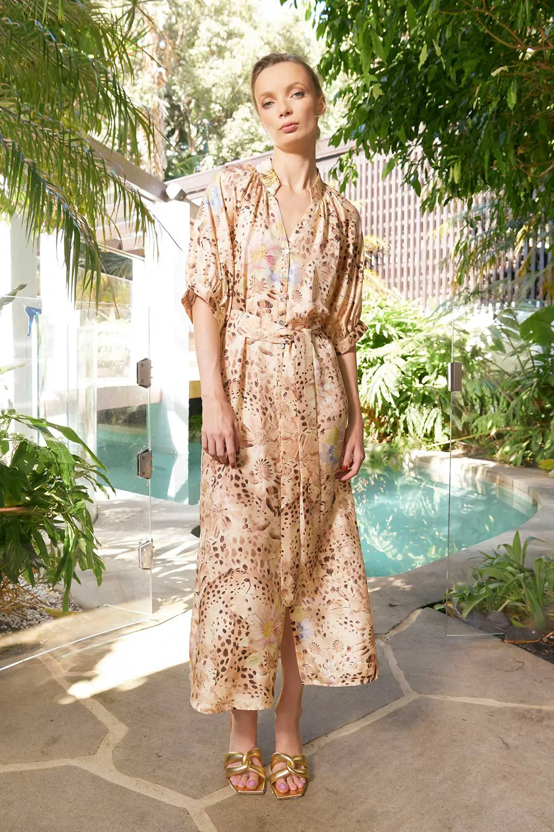 Taylor Cheetah Ankle Dress