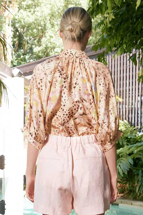The Dreamer Label Taylor Cheetah Blouse