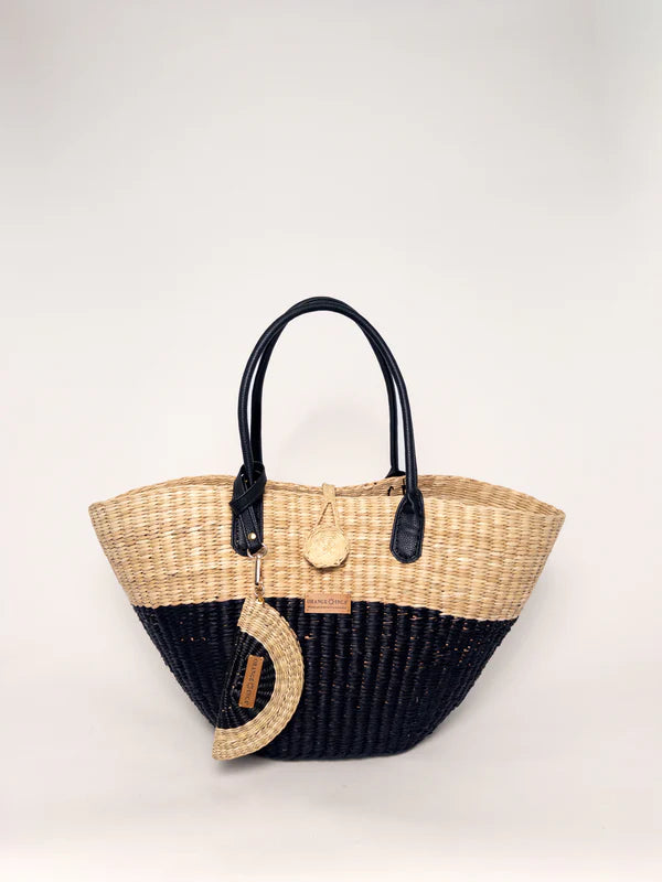 The Playa Tote - Half Natural/Black