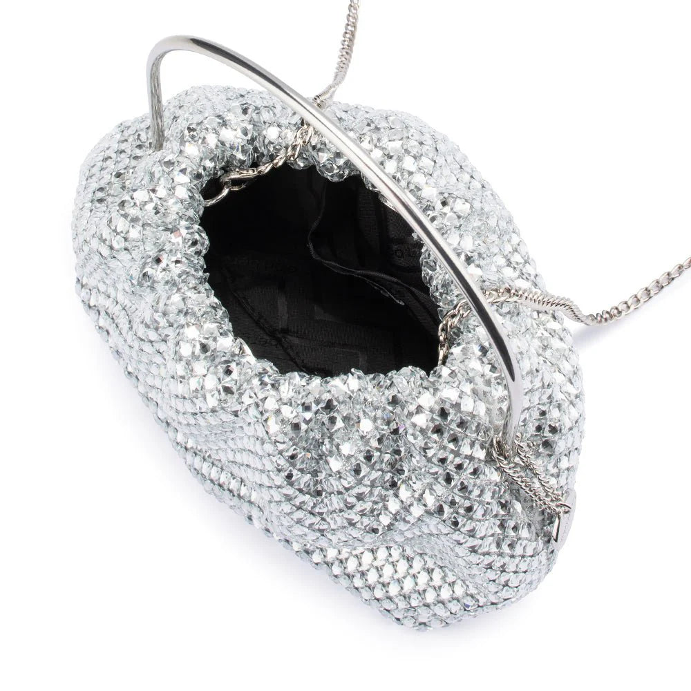 Whitney Crystal Top Handle - Silver