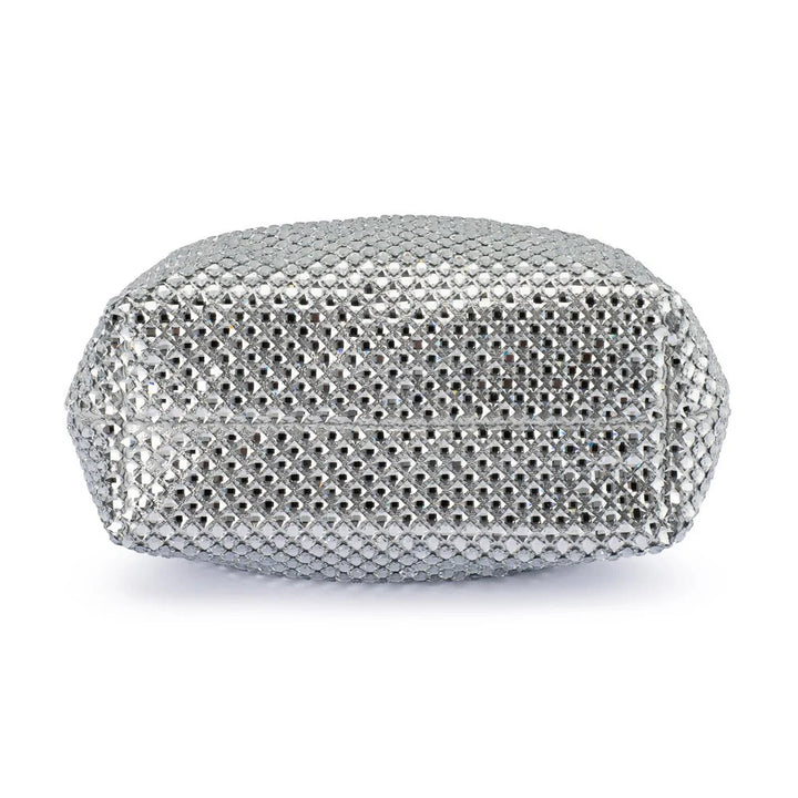 Whitney Crystal Top Handle - Silver