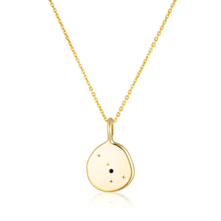 Zodiac Necklace - Cancer - Gold