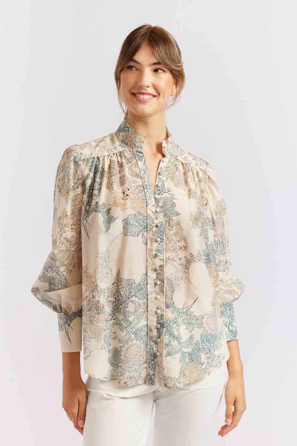 Rosemary Aster Shirt - Wheaten