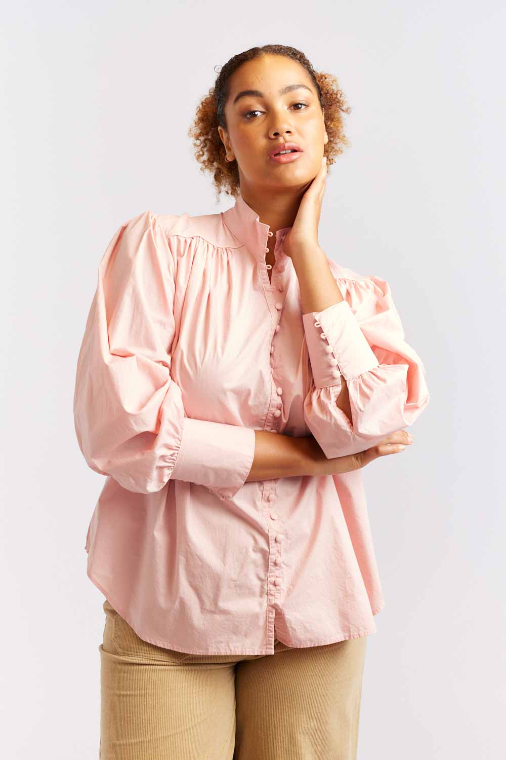 Rosemary Poplin Shirt - Rosette