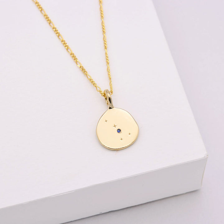 Zodiac Necklace - Cancer - Gold