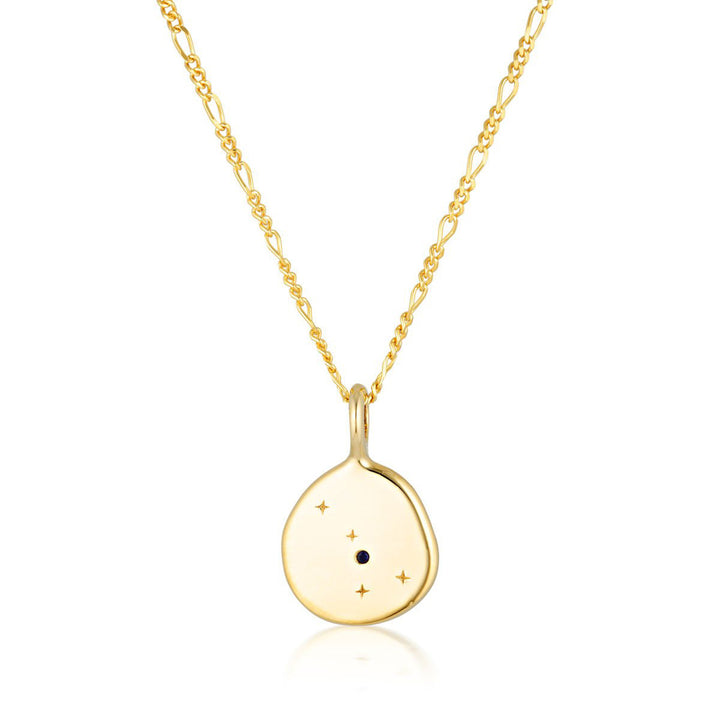 Zodiac Necklace - Cancer - Gold