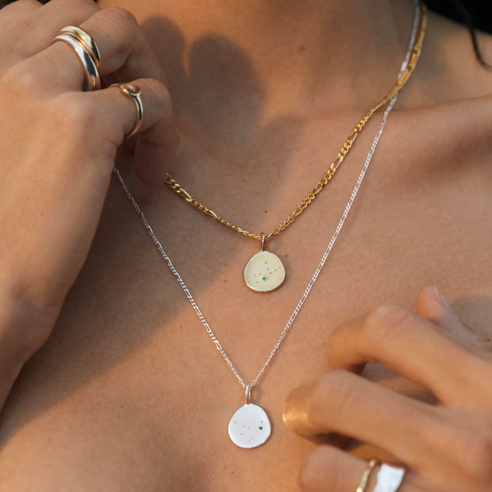 Zodiac Necklace - Cancer - Gold
